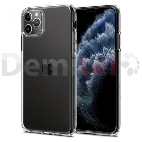 Силиконов гръб SPIGEN Liquid Crystal за iPhone 11 Pro Max Прозрачен