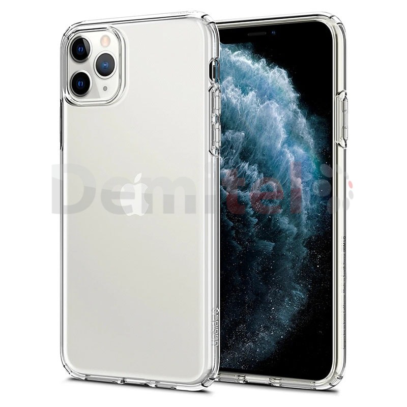 Силиконов гръб SPIGEN Liquid Crystal за iPhone 11 Pro Max Прозрачен