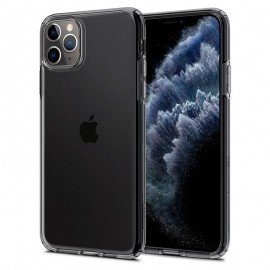 Силиконов гръб SPIGEN Liquid Crystal за iPhone 11 Pro Max Тъмно прозрачен 