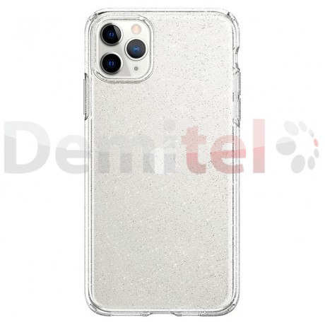 Силиконов гръб SPIGEN Liquid Crystal Glitter за iPhone 11 Pro Max Прозрачен