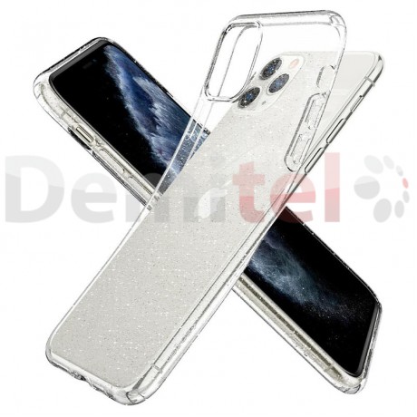 Силиконов гръб SPIGEN Liquid Crystal Glitter за iPhone 11 Pro Max Прозрачен
