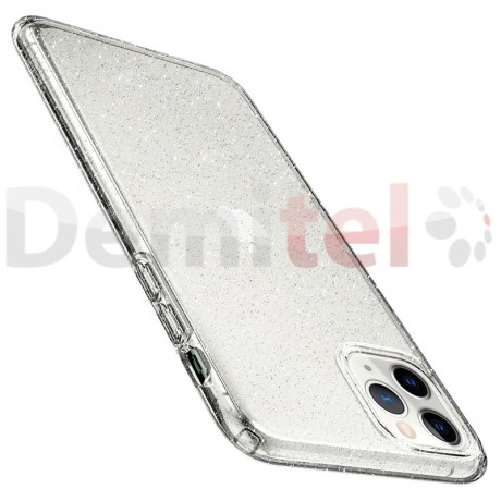 Силиконов гръб SPIGEN Liquid Crystal Glitter за iPhone 11 Pro Max Прозрачен