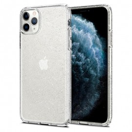 Силиконов гръб SPIGEN Liquid Crystal Glitter за iPhone 11 Pro Max Прозрачен 