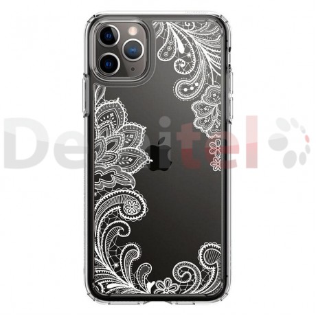 Силиконов гръб CYRILL Cecile White Mandala за iPhone 11 Pro Max Прозрачен