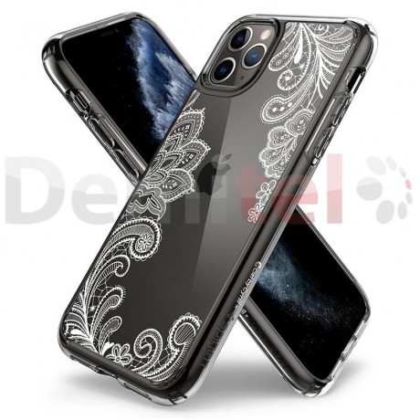 Силиконов гръб CYRILL Cecile White Mandala за iPhone 11 Pro Max Прозрачен