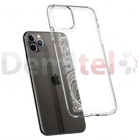 Силиконов гръб CYRILL Cecile White Mandala за iPhone 11 Pro Max Прозрачен
