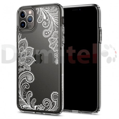 Силиконов гръб CYRILL Cecile White Mandala за iPhone 11 Pro Max Прозрачен
