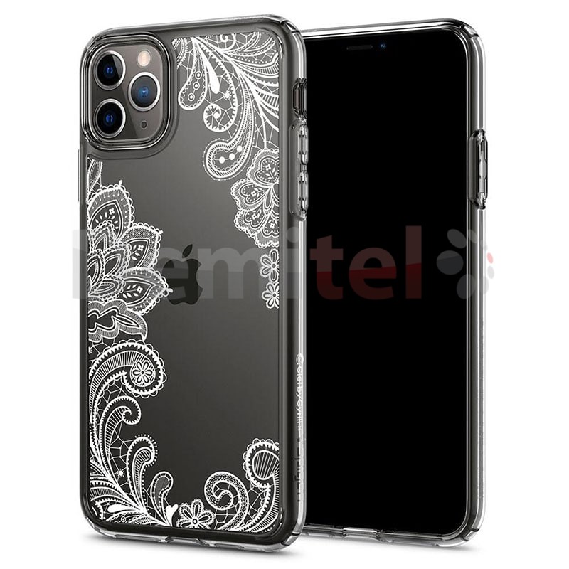 Силиконов гръб CYRILL Cecile White Mandala за iPhone 11 Pro Max Прозрачен