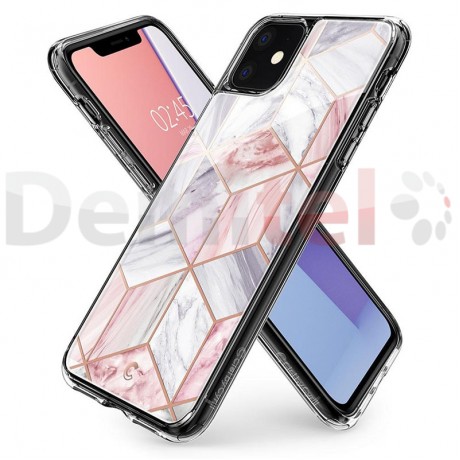 Силиконов гръб CYRILL Etoile Pink Marble за iPhone 11 Прозрачен