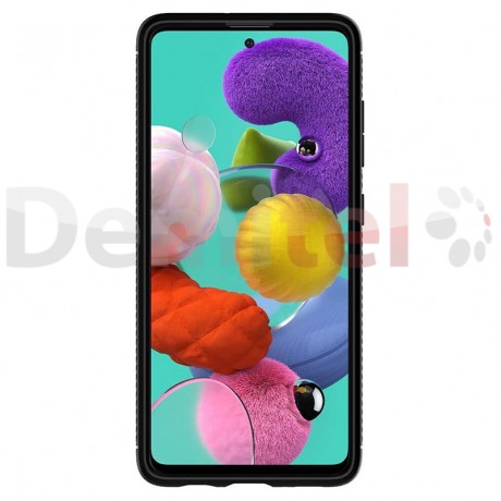Силиконов гръб SPIGEN Rugged Armor за Galaxy A51 Черен