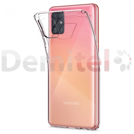 Силиконов гръб SPIGEN Liquid Crystal за Galaxy A51 Прозрачен