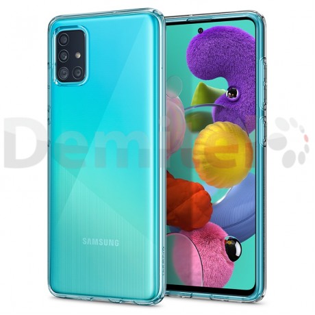 Силиконов гръб SPIGEN Liquid Crystal за Galaxy A51 Прозрачен
