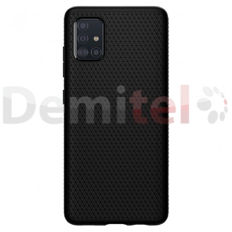 Силиконов гръб SPIGEN Liquid Air за Galaxy A51 Черен