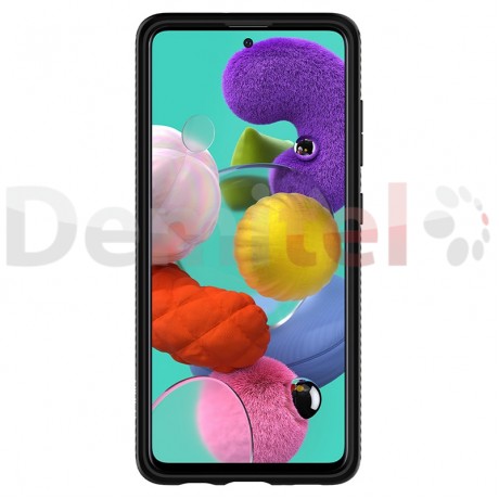 Силиконов гръб SPIGEN Liquid Air за Galaxy A51 Черен