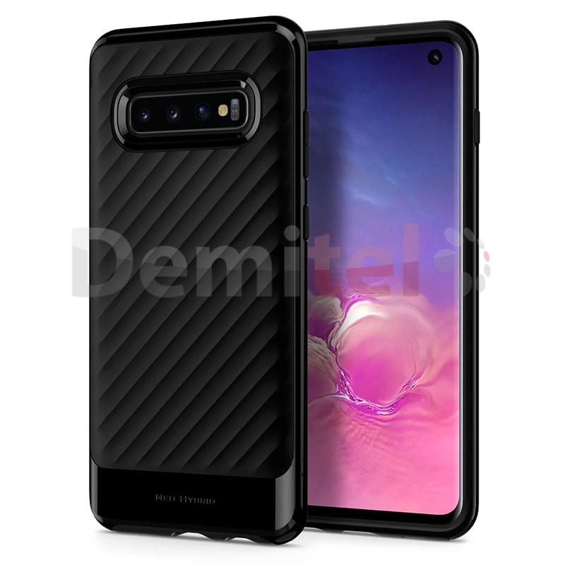Силиконов гръб SPIGEN Neo Hybrid за Galaxy S10 Сив