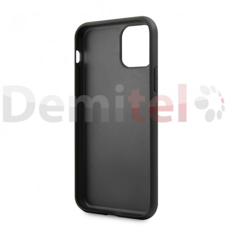 Силиконов гръб KARL LAGERFELD Iconic Glitter за iPhone 11 Pro Черен