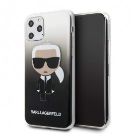 Силиконов гръб KARL LAGERFELD Iconic Gradient за iPhone 11 Pro Черен 