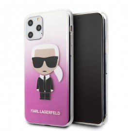 Силиконов гръб KARL LAGERFELD Iconic Gradient за iPhone 11 Pro Max Розов 