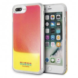 Силиконов гръб GUESS California Glow in The Dark за iPhone 6/6S/7/8 Plus Розов 