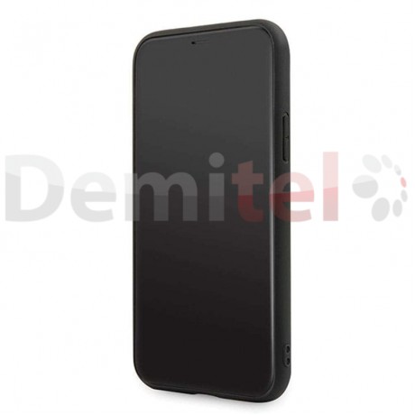 Силиконов гръб MERCEDES-BENZ Dynamic с карбон за iPhone 11 Черен