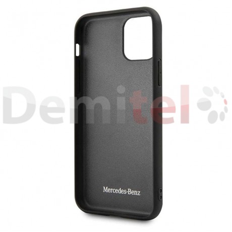 Силиконов гръб MERCEDES-BENZ Dynamic с карбон за iPhone 11 Черен