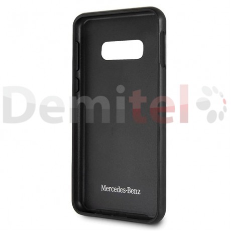 Силиконов гръб MERCEDES-BENZ Dynamic с карбон за Galaxy S10e Черен