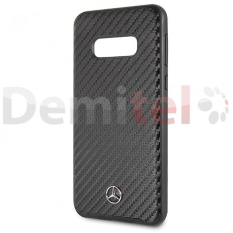 Силиконов гръб MERCEDES-BENZ Dynamic с карбон за Galaxy S10e Черен