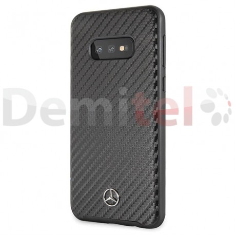 Силиконов гръб MERCEDES-BENZ Dynamic с карбон за Galaxy S10e Черен
