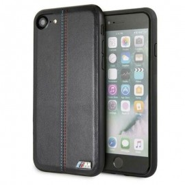 Силиконов гръб BMW M Lines Red and Blue Stich за iPhone 7/8 Черен 