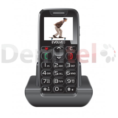 Мобилен телефон EVOLVEO EasyPhone Черен