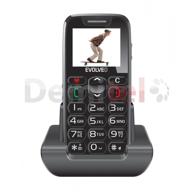 Мобилен телефон EVOLVEO EasyPhone Черен