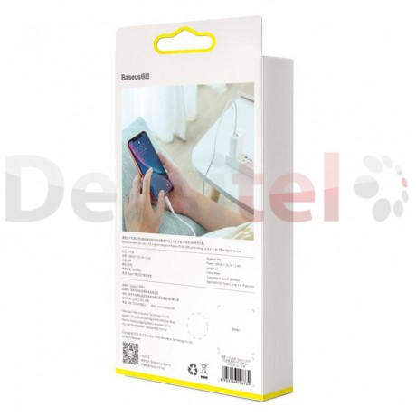 Кабел BASEUS Mini White USB-C към Lightning 1м Бял