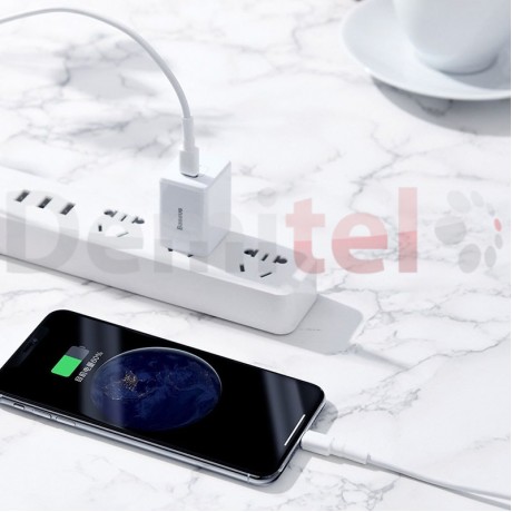 Кабел BASEUS Mini White USB-C към Lightning 1м Бял