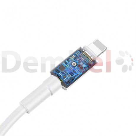Кабел BASEUS Mini White USB-C към Lightning 1м Бял