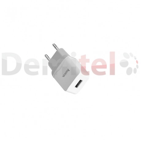 Зарядно HOCO C22А 220V 2.4A с Lightning кабел Бяло