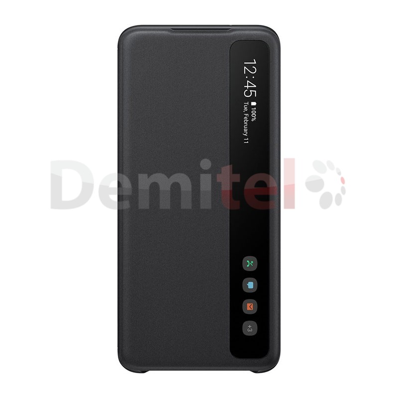 Тефтер SAMSUNG Clear View Cover за Galaxy S20 Черен