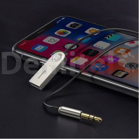 Блутут аудио кабел BASEUS Wireless Audio Adapter BA01 Черен