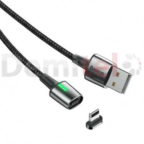 Кабел BASEUS Zinc Magnetic Lightning 2м Черен