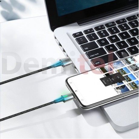 Кабел BASEUS Zinc Magnetic Lightning 2м Черен