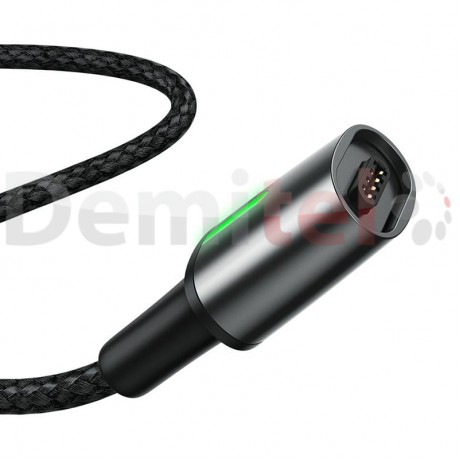 Кабел BASEUS Zinc Magnetic Lightning 2м Черен