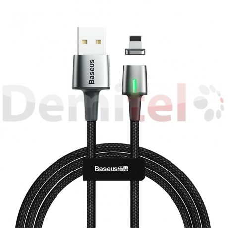 Кабел BASEUS Zinc Magnetic Lightning 2м Черен
