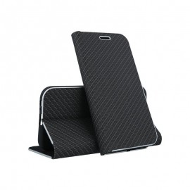 Тефтер VENNUS Carbon Book за Redmi Note 8 Pro Черен 