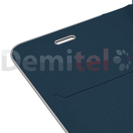 Тефтер VENNUS Carbon Book за Galaxy J6 Plus 2018 Син