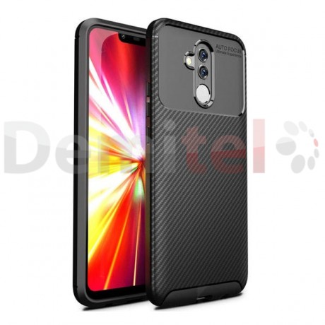 Силиконов гръб AUTO FOCUS Carbon за Huawei Mate 20 Lite Черен