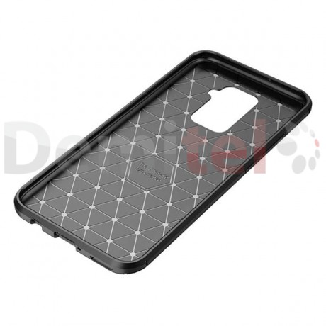 Силиконов гръб AUTO FOCUS Carbon за Huawei Mate 30 Lite Черен