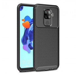 Силиконов гръб AUTO FOCUS Carbon за Huawei Mate 30 Lite Черен 