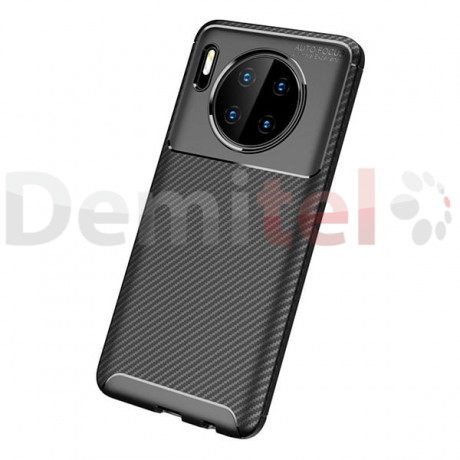 Силиконов гръб AUTO FOCUS Carbon за Huawei Mate 30 Черен