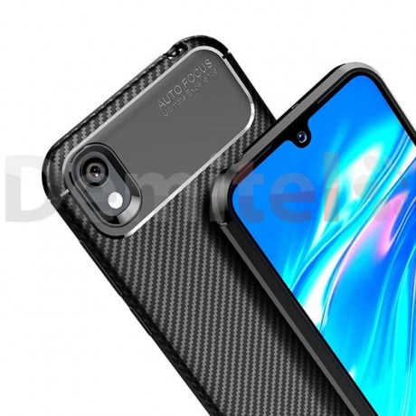 Силиконов гръб AUTO FOCUS Carbon за Huawei Y5 2019 Черен
