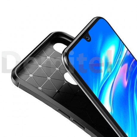 Силиконов гръб AUTO FOCUS Carbon за Huawei Y5 2019 Черен