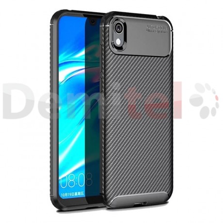 Силиконов гръб AUTO FOCUS Carbon за Huawei Y5 2019 Черен